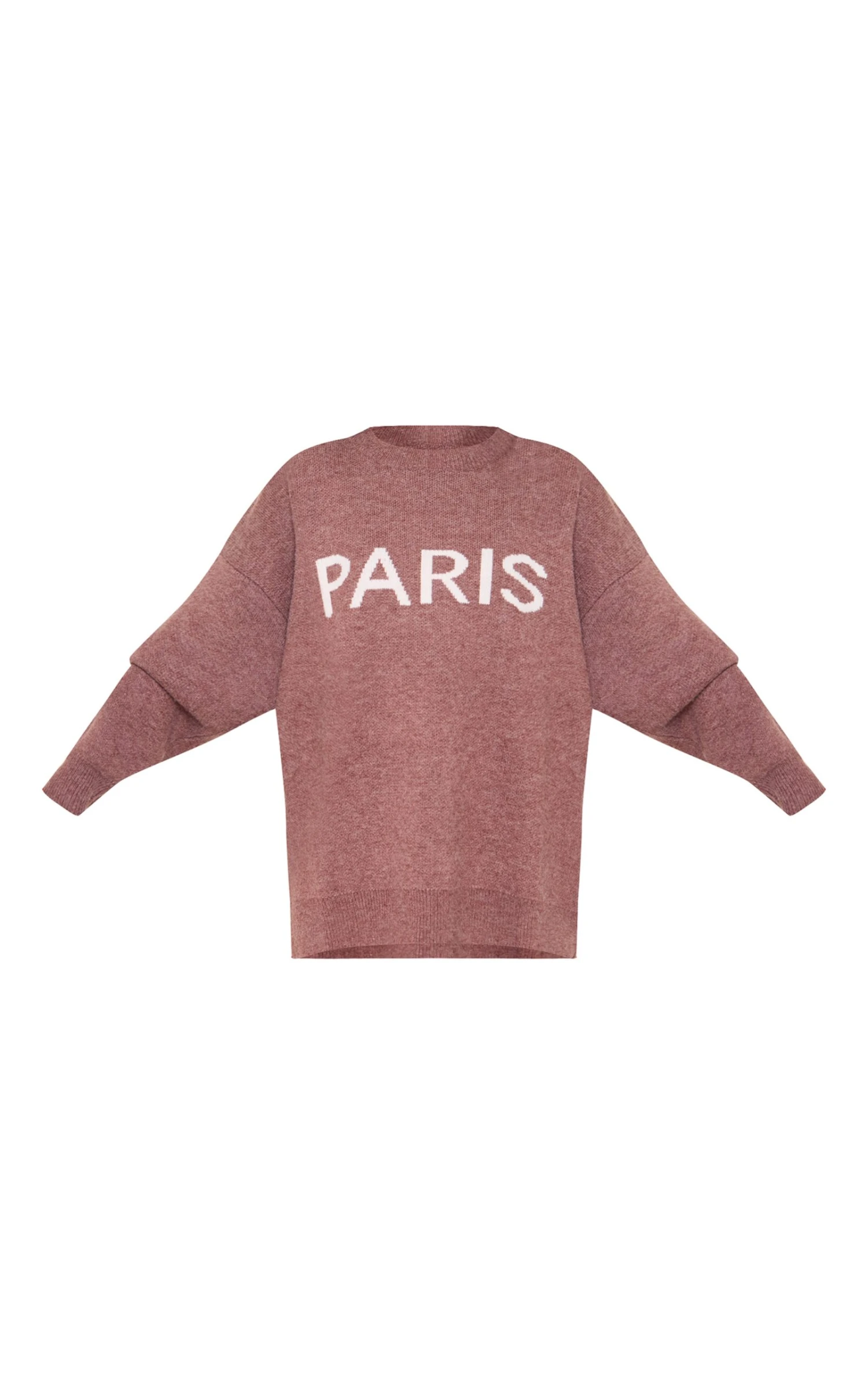Prettylittlething Mocha Paris Jacquard Knitted Sweater 5 Prettylittlething Mocha Paris Jacquard Knitted Sweater - Image 5