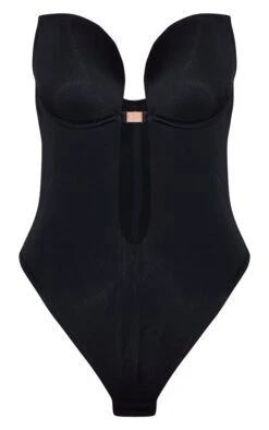 Prettylittlething Black Shapewear Plunge Bodysuit -FRAME Clothing Shop ce08684d1fc6dc0bcd1a826baa5349f4469c3f39 CLS8624 5 black shapewear plunge bodysuit