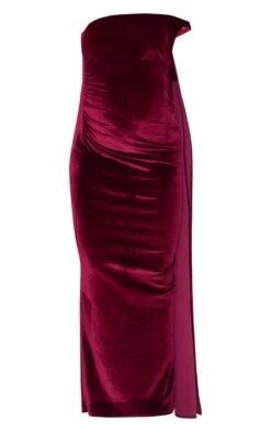 Prettylittlething Maternity Burgundy Velvet One Shoulder Drape Detail Maxi Dress -FRAME Clothing Shop cf7680951fb6df0dfbc16cbcf2802d5df00ea7c2 cnl1031 5