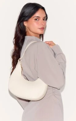 PrettyLittleThing Cream Curved PU Shoulder Bag – Mixed Chain Strap Crescent Handbag -FRAME Clothing Shop d2ac067fbbbbdeec0da9174ffe60aba618ec944b CMS9383 5 cream curved pu shoulder bag