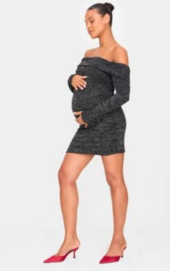 PrettyLittleThing Maternity Black Glitter Bardot Mini Dress – Long Sleeve Shimmer Bodycon 7 PrettyLittleThing Maternity Black Glitter Bardot Mini Dress – Long Sleeve Shimmer Bodycon -FRAME Clothing Shop d5e211ac545289e52bc4c741ee2b3e0fe85d731c cnl1036 3