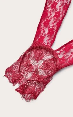 Prettylittlething Burgundy Lace Veil Bunny Ear Headband -FRAME Clothing Shop d9e2d357a61312112a5675ae8398696082e88fef CNO5242 3 burgundy lace veil bunny ear headband