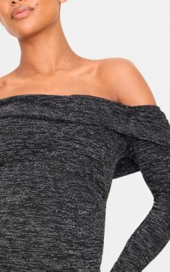 PrettyLittleThing Maternity Black Glitter Bardot Mini Dress – Long Sleeve Shimmer Bodycon 8 PrettyLittleThing Maternity Black Glitter Bardot Mini Dress – Long Sleeve Shimmer Bodycon -FRAME Clothing Shop db3ee51881395cf3266552bb590ff4184f819d6a cnl1036 4