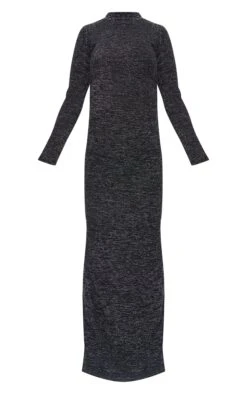 Prettylittlething Maternity Black Glitter Long Sleeve Maxi Dress -FRAME Clothing Shop ddba1511c51009a02d04ab162cb57cef6e128b14 cnl1346 5
