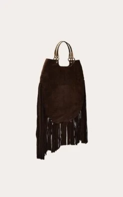 PrettyLittleThing Chocolate Microfibre Fringe Metal Handle Slouchy Tote Bag 7 PrettyLittleThing Chocolate Microfibre Fringe Metal Handle Slouchy Tote Bag -FRAME Clothing Shop ddc04918829745917c5856022a00917faba3f335 CNO0726 3 chocolate fringe metal handle slouchy tote bag
