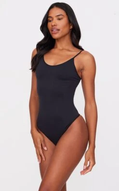 Prettylittlething Black Shapewear Thong Bodysuit