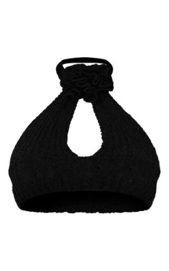 Prettylittlething Black Crochet Knit Floral Applique Cut Out Top -FRAME Clothing Shop dece56ecae82a456390a00edd2a80d8fc25fb2b5 cnh6767 5