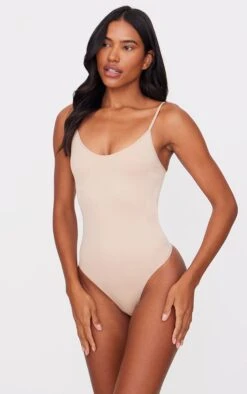 Prettylittlething Nude Shapewear Solution Thong Bodysuit