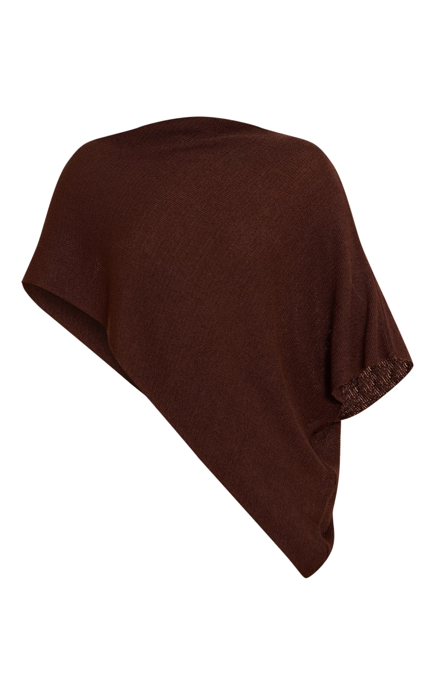 Prettylittlething Chocolate Fine Knit Poncho Style Top 5 Prettylittlething Chocolate Fine Knit Poncho Style Top - Image 5