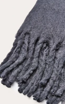 Charcoal Grey Brushed Knit Tassel Scarf β Soft Oversized Winter Wrap 5 Charcoal Grey Brushed Knit Tassel Scarf β Soft Oversized Winter Wrap -FRAME Clothing Shop e5fd8d328fbc87f17efdc302fdd4bcace634b6c9 CNO1598 3 charcoal brushed knit tassel scarf