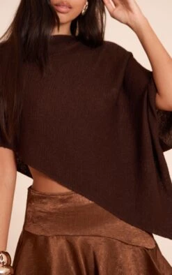 Prettylittlething Chocolate Fine Knit Poncho Style Top 8 Prettylittlething Chocolate Fine Knit Poncho Style Top -FRAME Clothing Shop e8ac86787350477513441557542243497f079915 CNO8216 4 chocolate fine knit poncho style top