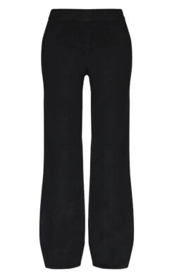 PrettyLittleThing Black Soft Knit Wide Leg Pants – High Waisted Relaxed Lounge Trousers -FRAME Clothing Shop e922fcd2dd812a97682537f8345af46238cdfb22 CNL5502 5 black soft knit wide leg trousers