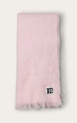 Prettylittlething PLT Baby Pink Brushed Knit Scarf