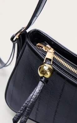 PrettyLittleThing Black Curved Faux Leather Shoulder Bag with Gold Bead Detailing -FRAME Clothing Shop eb9c5ad0fcd98f0ea8a3c1f8960cdd2244d4e3af CNN6139 5 black curved beaded shoulder bag