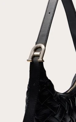 PrettyLittleThing Black Hand Woven Faux Leather Shoulder Bag – Structured Evening Purse -FRAME Clothing Shop ec2259636efd920c1539feeaf14541dcd65a42ee CNO3331 4 black hand weave shoulder bag