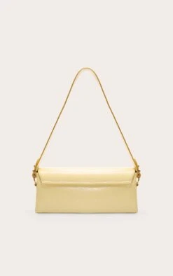PrettyLittleThing Butter Yellow Faux Leather Rectangle Fold Over Shoulder Bag -FRAME Clothing Shop ed6c5c6f8af41cfee7533e93f7bdef79f865ddc2 CNN6305 3 butter yellow rectangle fold over shoulder bag