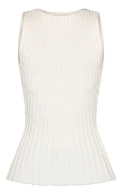 Prettylittlething Cream Rib Knit Boat Neck Peplum Top -FRAME Clothing Shop f09127bf513cce3d3633198d604550b816e59323 CNM7667 5 cream rib knit boat neck peplum top