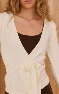 Prettylittlething Cream Pilates Wrap Knitted Cardigan 8 Prettylittlething Cream Pilates Wrap Knitted Cardigan -FRAME Clothing Shop f2c2c12b91cb964f7ef526f4728cc5829d09cdaa CNO9321 4 cream pilates wrap knitted cardigan