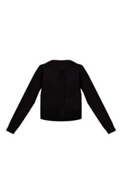 Prettylittlething Black Round Neck Knit Cardigan -FRAME Clothing Shop f5acda19c557a20a36391efaa203c7f4b7a2c889 CNN6365 5 black round neck knit cardigan