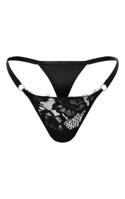 Prettylittlething Black Eyelash Lace Thong -FRAME Clothing Shop f710de82c9e614d5bdb9ac346c6efdfaf0c2b09d CNI2882 5 black eyelash lace thong