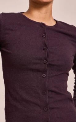 Prettylittlething Chocolate Button Through Fine Knit Cardigan -FRAME Clothing Shop f8eba9d08beea62d869badb8a158cf79f22c9e65 CNN6354 4 chocolate button through fine knit cardigan