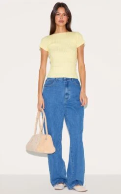 Prettylittlething Butter Cream Rib Knit Backless Top -FRAME Clothing Shop fab32cdf8c6657460d6479c12eeb906f04daaa45 CNM7671 3 butter cream rib knit backless top