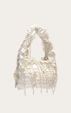 PrettyLittleThing White Sequin Shaggy Mini Bag – Shimmering Evening Statement Purse -FRAME Clothing Shop fad0cc8ce61d9e6ce2d6853a38dfc8110058f4b0 CNM5508 5 white sequin shaggy mini bag