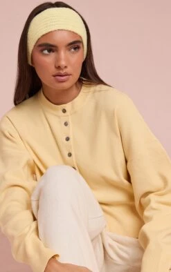 Butter Yellow Brushed Knit Headband