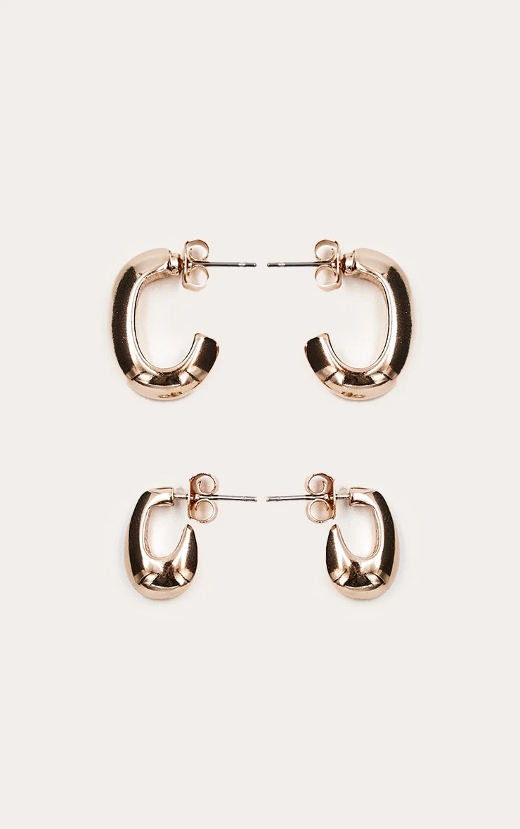 PrettyLittleThing Gold High-Shine Teardrop – Minimalist Mini Hoop Multipack 2 PrettyLittleThing Gold High-Shine Teardrop – Minimalist Mini Hoop Multipack - Image 2