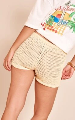 Prettylittlething Lemon Fine Crochet Knit Drawstring Shorts 8 Prettylittlething Lemon Fine Crochet Knit Drawstring Shorts -FRAME Clothing Shop fc62b03c448e2b764b7bc0c248823265c2fcc859 CNM3376 3 lemon fine crochet knit drawstring shorts