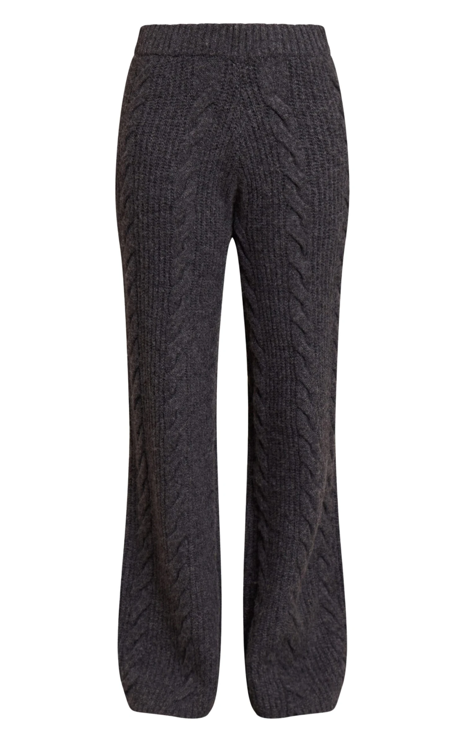 Charcoal Cable Knit Pants 5 Charcoal Cable Knit Pants - Image 5