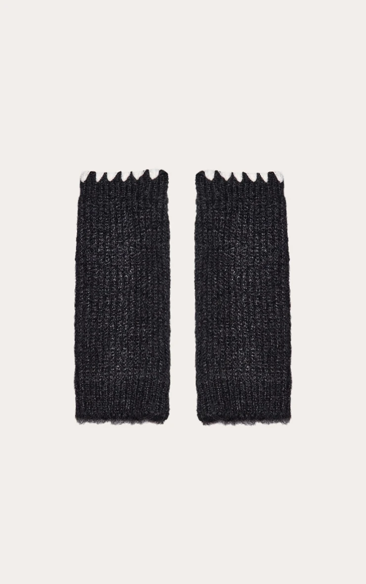 FRAME Clothing Shop 36 FRAME Clothing Shop -FRAME Clothing Shop 2177592e1a18e639fca2af320d22a2ebebdda19b CNO1595 2 black contrast knit fingerless gloves